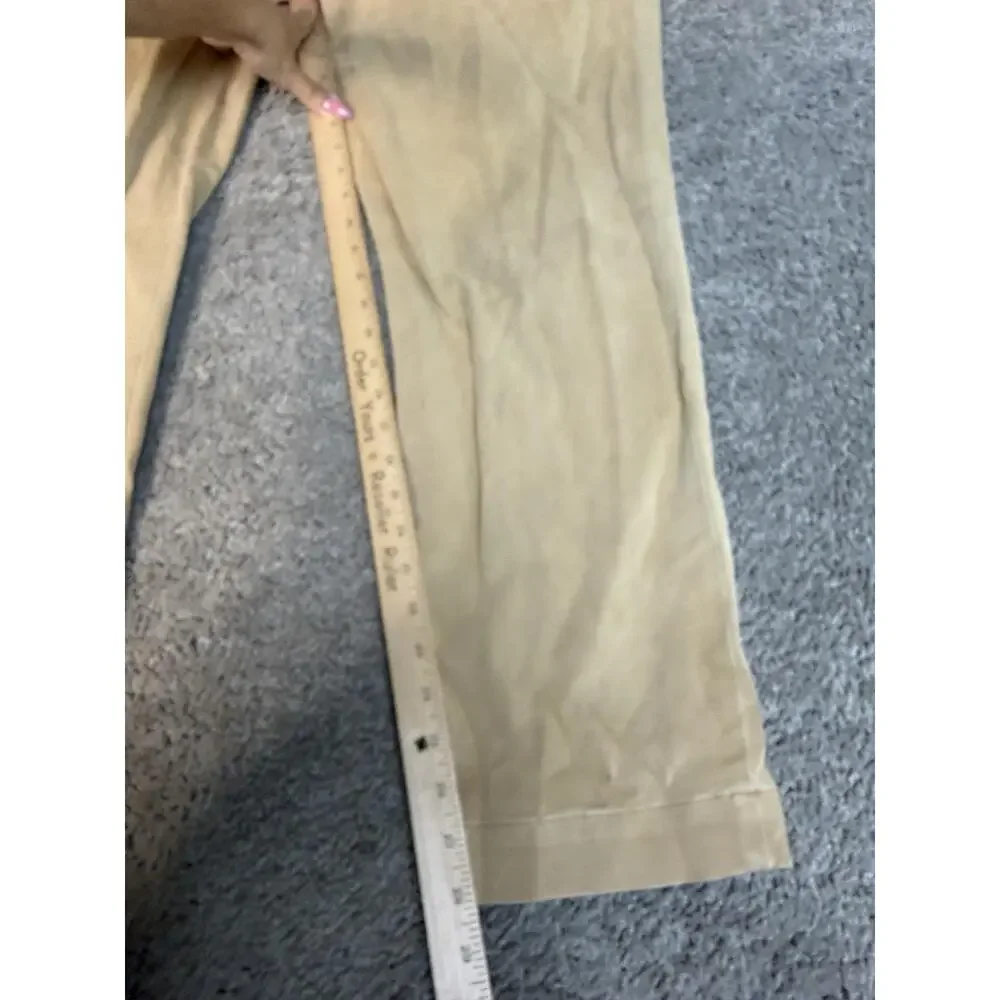 Polo Ralph Lauren Pants Mens 40x28 Beige Chino Stretch Slim Fit Pockets